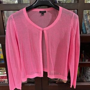 Talbots Vibrant Pink Cardigan